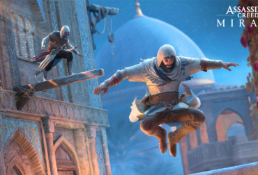 Basim, protagonista de Assassin's Creed Mirage, em posição de furtividade no topo de um telhado em Bagdá, pronto para executar um assassinato. Guia com 10 dicas essenciais.