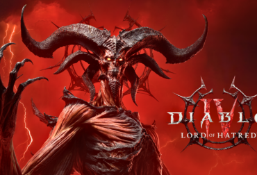 Arte promocional de Diablo IV: Lord of Hatred destacando o Paladino e o confronto iminente com Mefisto.