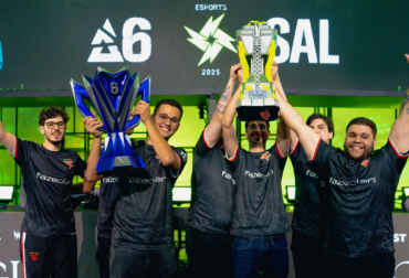 FaZe Clan comemora a conquista do título da South America League (SAL) de Rainbow Six Siege (R6) após vencer a FURIA na final