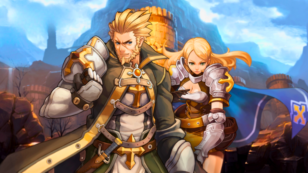 Arte promocional da atualização de Ragnarök Online com destaque para os monstros da nova área e o logotipo do jogo.