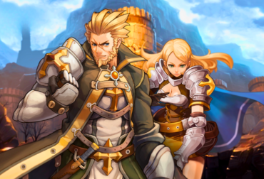 Arte promocional da atualização de Ragnarök Online com destaque para os monstros da nova área e o logotipo do jogo.