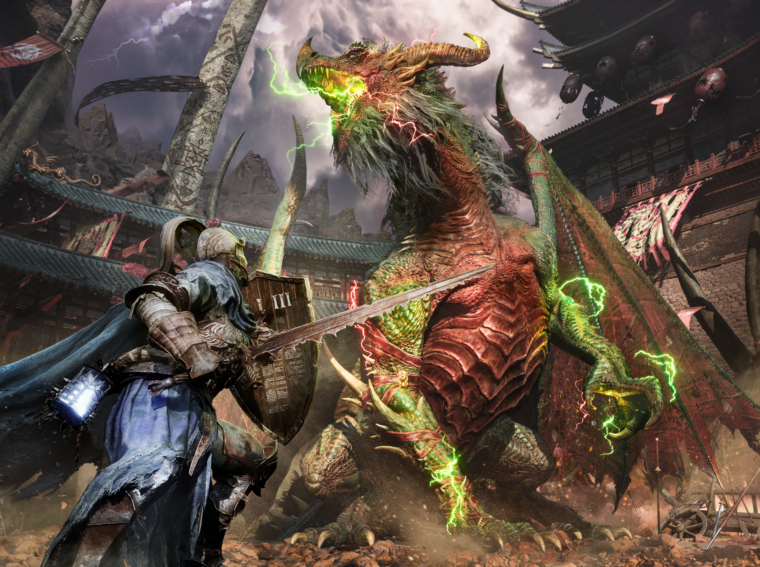 Captura de tela do trailer de Lords of the Fallen II (2026) destacando a mecânica de desmembramento e os gráficos Unreal Engine 5.