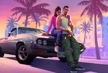 Montagem com os logotipos de GTA 6, Resident Evil Requiem e Marvel's Wolverine sobre um fundo temático de jogos eletrônicos para o calendário de 2026.