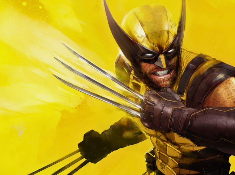 Arte promocional de Marvel's Wolverine para PS5 mostrando as garras de adamantium de Logan em destaque, um dos grandes exclusivos de 2026.