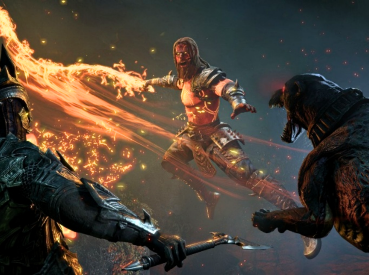 Arte oficial de The Elder Scrolls Online destacando a Temporada Zero: Dawn and Dusk com guerreiros em frente a um portal de Oblivion.