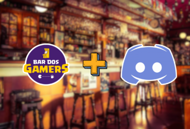 Logo do Bar dos Gamers e convite para o servidor oficial da comunidade no Discord.