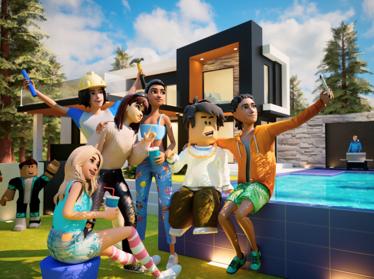 Captura de tela da Central de Aprendizagem da Roblox mostrando diversos ícones de jogos educativos e mundos imersivos para crianças.