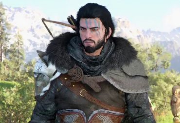 Imagem de Kliff, protagonista de Crimson Desert, em posição de combate com armadura detalhada, destacando os gráficos da Pearl Abyss.