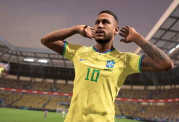 Arte promocional do eFootball com Neymar celebrando o retorno do Brasileirão Série A licenciado com a presença da Confederação Brasileira de Futebol.