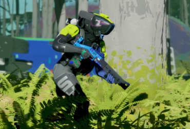 Personagem Runner de Marathon segurando uma arma em cenário sci-fi; anúncio do teste gratuito Server Slam para PS5, PC e Xbox.