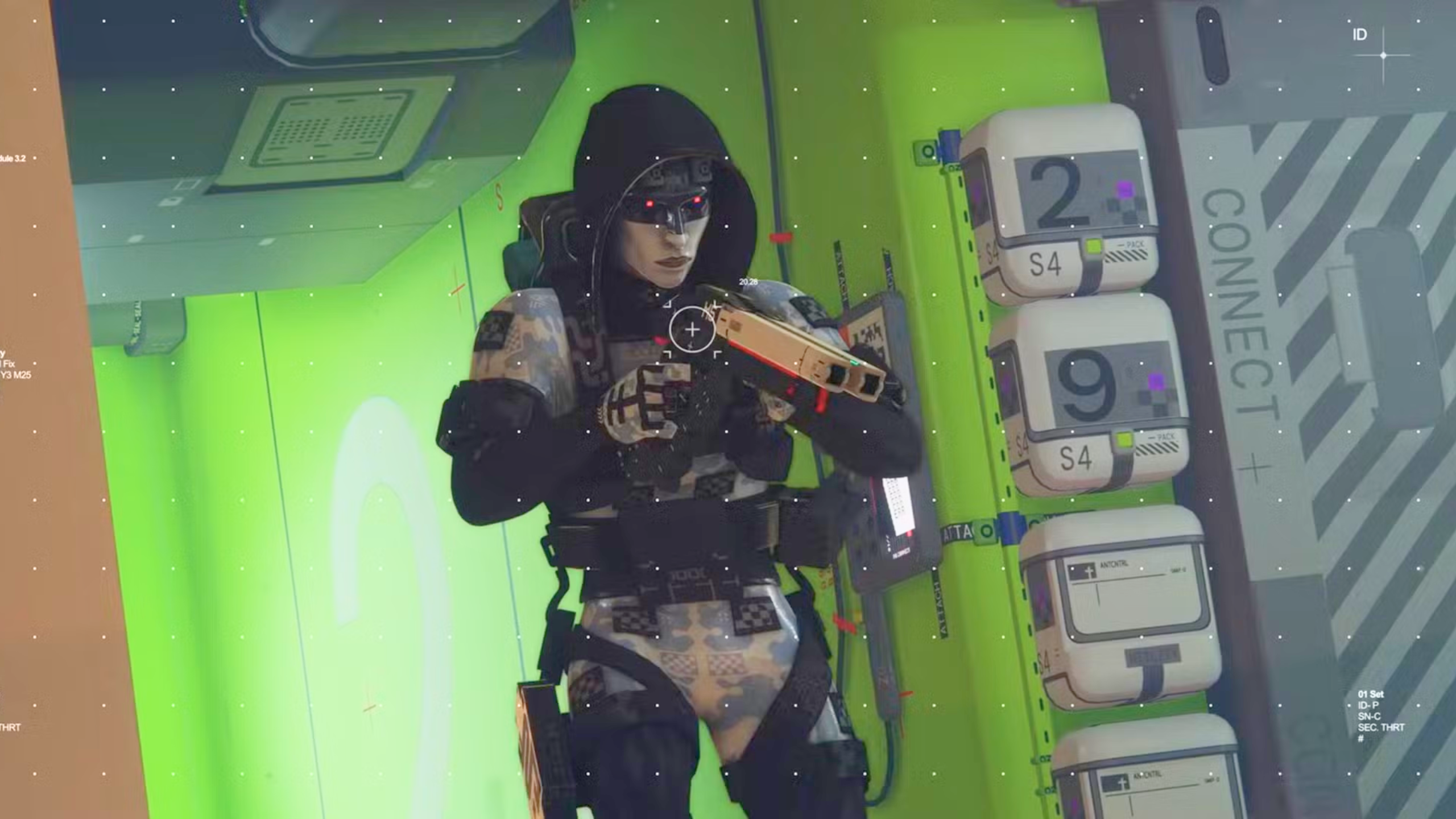 Cena de gameplay de Marathon exibindo a interface de combate e o ambiente hostil do novo extraction shooter da Bungie.