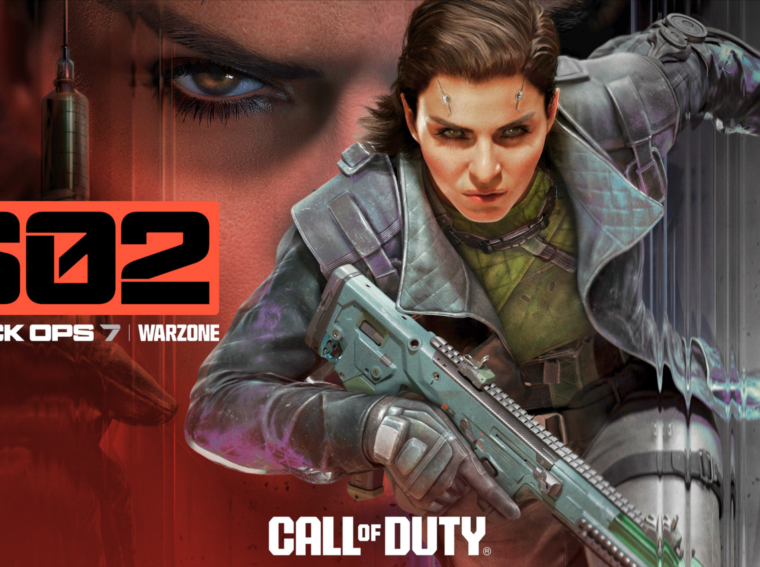 Arte oficial da Temporada 2 de Call of Duty: Black Ops 7 e Warzone mostrando novos operadores e o mapa Rebirth Island coberto de neve.