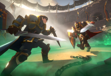 Personagem de Albion Online explorando um bioma de floresta com a nova iluminação e texturas da atualização Radiant Wilds.