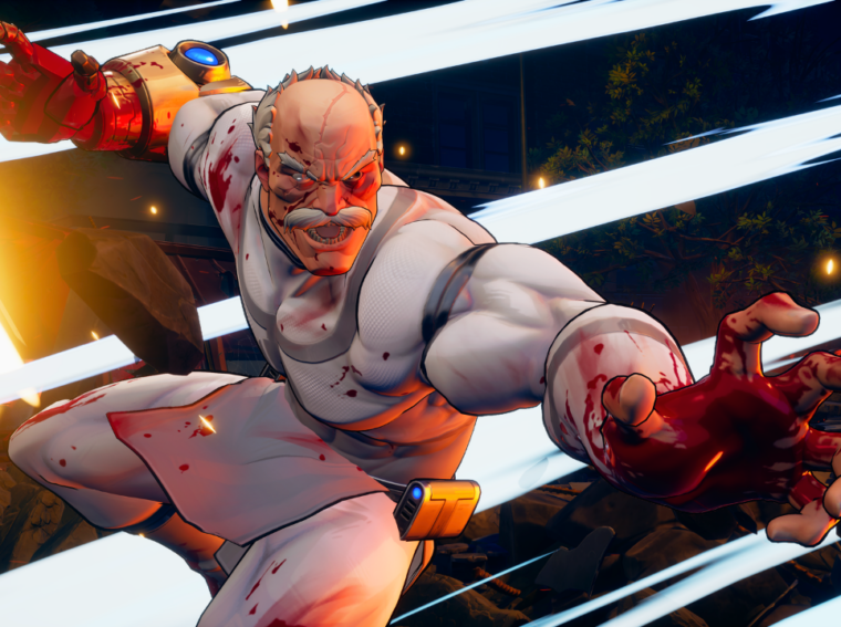 Ilustração oficial do personagem Conquista em Invincible VS, mostrando sua expressão cruel e uniforme viltrumita.