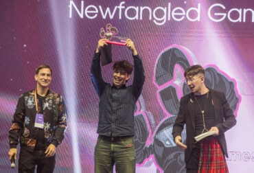 Palco com vencedor do Big Festival na gamescom latam.