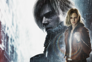 Arte principal de Resident Evil Requiem mostrando Leon S. Kennedy e a nova protagonista Grace Ashcroft em meio aos escombros de Raccoon City.