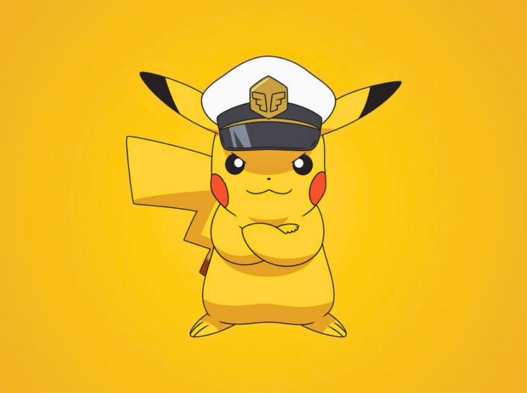 Pikachu Pokémon olhando para a tela, representando o prêmio da viagem para o Pokémon GO Fest Tóquio.