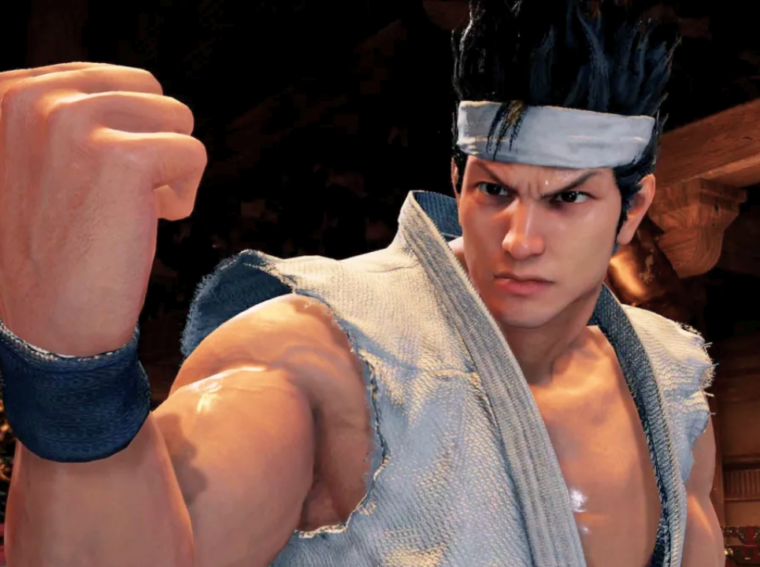 Conteúdo da Edição de 30º Aniversário de Virtua Fighter 5 R.E.V.O. World Stage, incluindo pôster e artes de pré-produção.