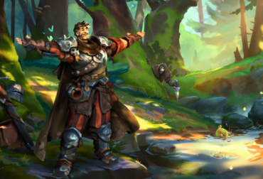 Captura de tela de Albion Online exibindo a nova iluminação e texturas da atualização Natureza Radiante em um bioma de floresta.