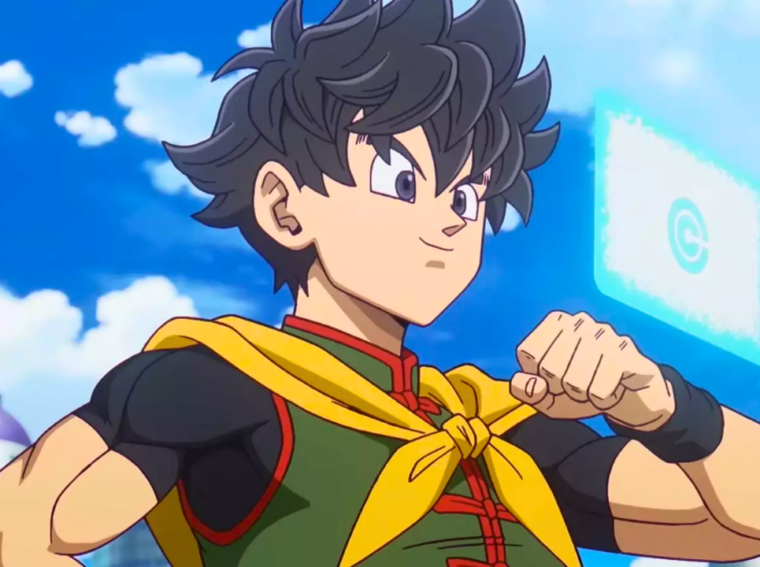 Personagens personalizados lutando ao lado de aliados no modo Grande Esquadrão Saiyajin de Dragon Ball Xenoverse 3.