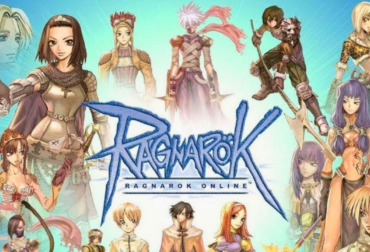 Ilustração oficial de Ragnarök Online LATAM com diversas classes de personagens em pose de combate, celebrando a expansão para o nível 200.