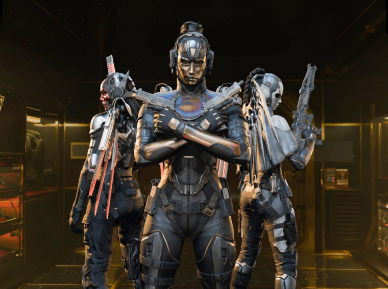 Arte oficial da Temporada 3 de Call of Duty apresentando a nova operadora Valkyrie com armadura tecnológica e o logotipo de Black Ops 7 e Warzone.