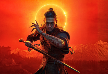 Arte oficial de The Blood of Dawnwalker mostrando o protagonista Coen, um Penumbro, em meio ao cenário de dark fantasy do Vale Sangora.