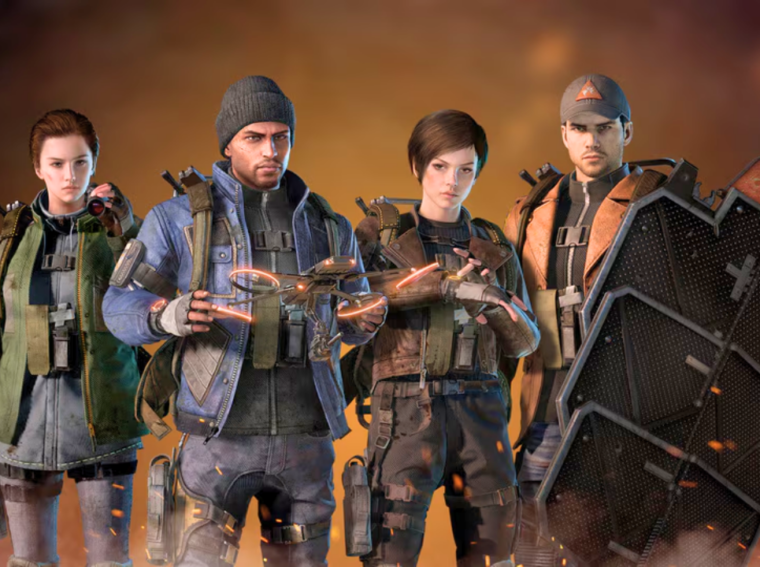 Arte promocional exibindo as cinco especializações de The Division Resurgence: Demolitionist, Bulwark, Field Medic, Tech Operator e Vanguard.
