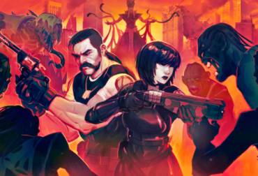 Arte promocional dos agentes Leopoldo e Amber explorando a cidade destruída do Vale do Salento no jogo Vultures.