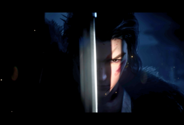 Close-up da Lâmina Heng, nova arma de Where Winds Meet, com seu design característico da Dinastia Tang e brilho metálico.