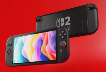 Arte de capa da análise técnica de 1 ano do Nintendo Switch 2, mostrando o console rodando um jogo de mundo aberto no modo portátil."